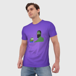 Мужская футболка 3D Pepe Идол Гигачад - фото 2