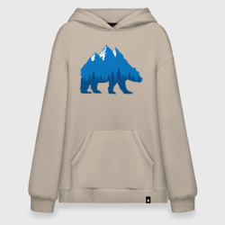 Худи SuperOversize хлопок Bear mountains