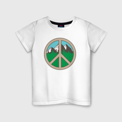 Детская футболка хлопок Peace nature