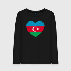Женский лонгслив хлопок Сердце Азербайджана