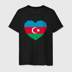 Мужская футболка хлопок Сердце Азербайджана
