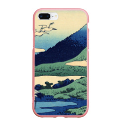 Журавли - японский художник Хокусай Фудзи – Чехол для iPhone 7Plus/8 Plus матовый с принтом купить
