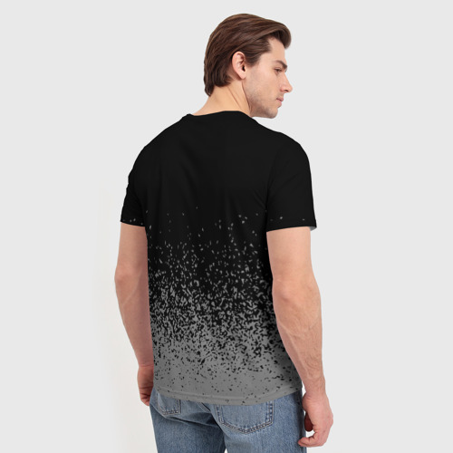 Мужская футболка 3D Захар - в красной рамке на темном, цвет 3D печать - фото 4