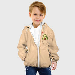 Детская куртка 3D С авокадо каваи в кармашке - фото 2