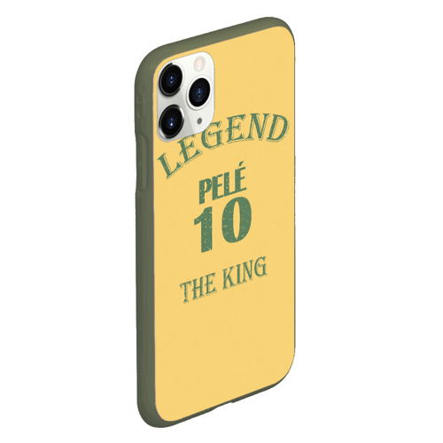 Чехол для iPhone 11 Pro матовый Pele legend, цвет темно-зеленый - фото 3