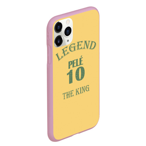 Чехол для iPhone 11 Pro Max матовый Pele legend, цвет розовый - фото 3