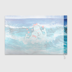 Флаг 3D Тюлени любви в море - фото 2