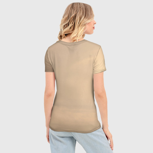 Женская футболка 3D Slim Гуси в полете, цвет 3D печать - фото 4