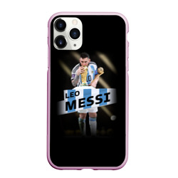 Чехол для iPhone 11 Pro Max матовый Лео Месси чемпион Мира