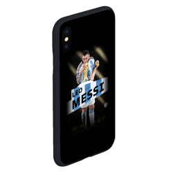 Чехол для iPhone XS Max матовый Лео Месси чемпион Мира - фото 2