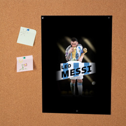 Постер Лео Месси чемпион Мира - фото 2
