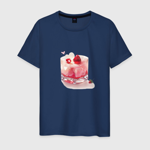 Мужская футболка хлопок с принтом Десерт любви, вид спереди #2