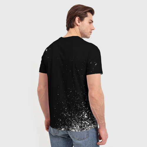 Мужская футболка 3D с принтом World's okayest driver - Dark, вид сзади #2