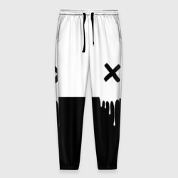 Мужские брюки 3D Черно-белый X