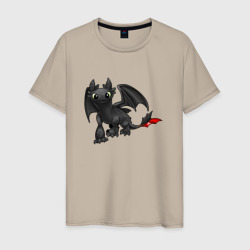 Мужская футболка хлопок Дракон Беззубик