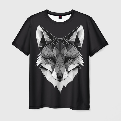 Мужская футболка 3D Lowpoly fox, цвет 3D печать