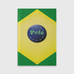 Обложка для паспорта матовая кожа Пеле король футбола