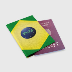 Обложка для паспорта матовая кожа Пеле король футбола - фото 2