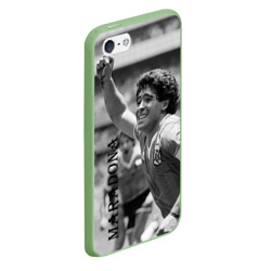 Чехол для iPhone 5/5S матовый Футболист Диего Марадона - фото 2
