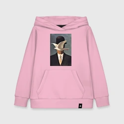 Детская толстовка хлопок Человек в котелке - художник Рене Магритт