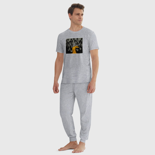Мужская пижама хлопок Kill Bill Том 1, цвет меланж - фото 5