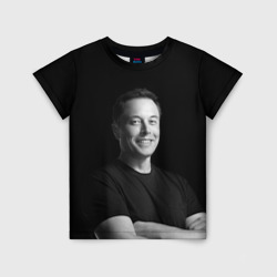 Детская футболка 3D Илон Маск, портрет