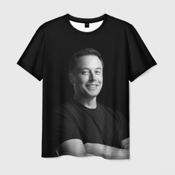 Мужская футболка 3D Илон Маск, портрет