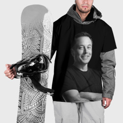 Накидка на куртку 3D Илон Маск, портрет