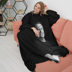 Плед с рукавами Илон Маск, портрет - фото 2