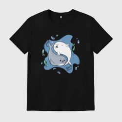 Мужская футболка хлопок Пара тюленей