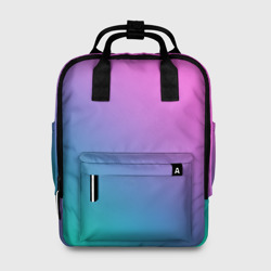 Женский рюкзак 3D Розовый с бирюзовым и синим градиент