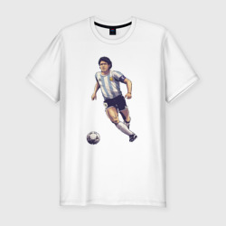 Мужская футболка хлопок Slim Maradona football