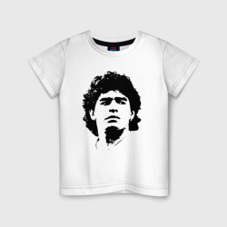 Детская футболка хлопок Face Maradona