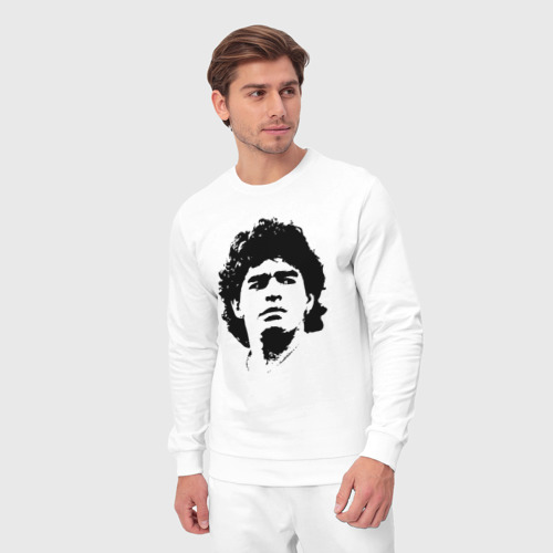 Мужской костюм хлопок Face Maradona, цвет белый - фото 5