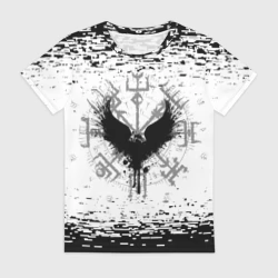 Женская футболка 3D Eagle and vegvsir