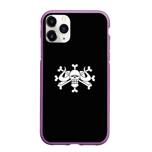 Чехол для iPhone 11 Pro Max матовый Пираты звери Кайдо - One Piece, цвет фиолетовый