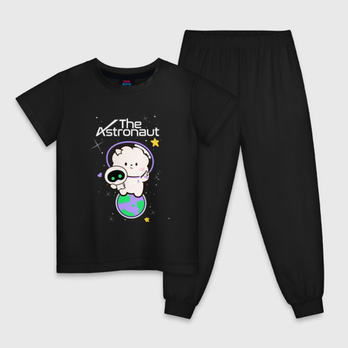 Детская пижама хлопок с принтом The Astronaut - Jin, вид спереди #2
