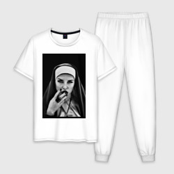 Мужская пижама хлопок Готическая монахиня
