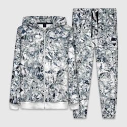 Женский костюм 3D Сверкающие кристаллы серебра