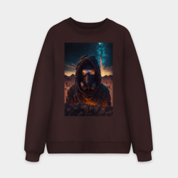 Мужской свитшот oversize без начеса хлопок Космический странник