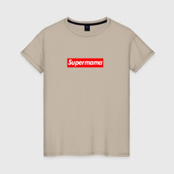 Женская футболка хлопок Superмама
