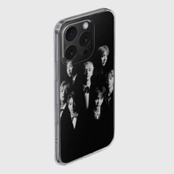 Чехол для iPhone 16 Pro Max силиконовый с защитой камеры BTS black - фото 2
