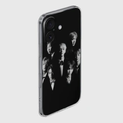 Чехол для iPhone 16 силиконовый с защитой камеры BTS black - фото 2