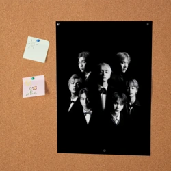 Постер BTS black - фото 2