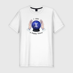 Мужская футболка хлопок Slim Гороскоп для знака зодиака близнецы