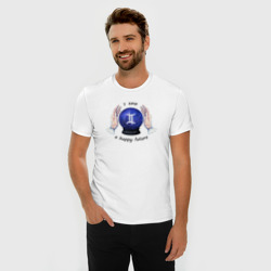 Мужская футболка хлопок Slim Гороскоп для знака зодиака близнецы - фото 2