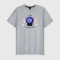 Мужская футболка хлопок Slim Гороскоп для знака зодиака рак