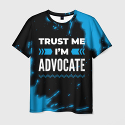 Мужская футболка 3D Trust me I'm advocate Dark