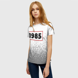 Женская футболка 3D 1985 - в красной рамке на светлом - фото 2