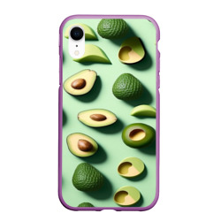 Сочный авокадо – Чехол для iPhone XR матовый с принтом купить